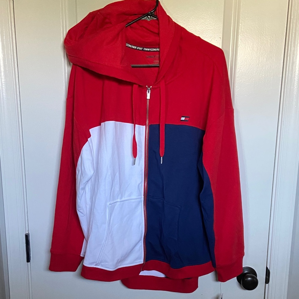 Tommy Hilfiger Red, White, and Blue Hoodie